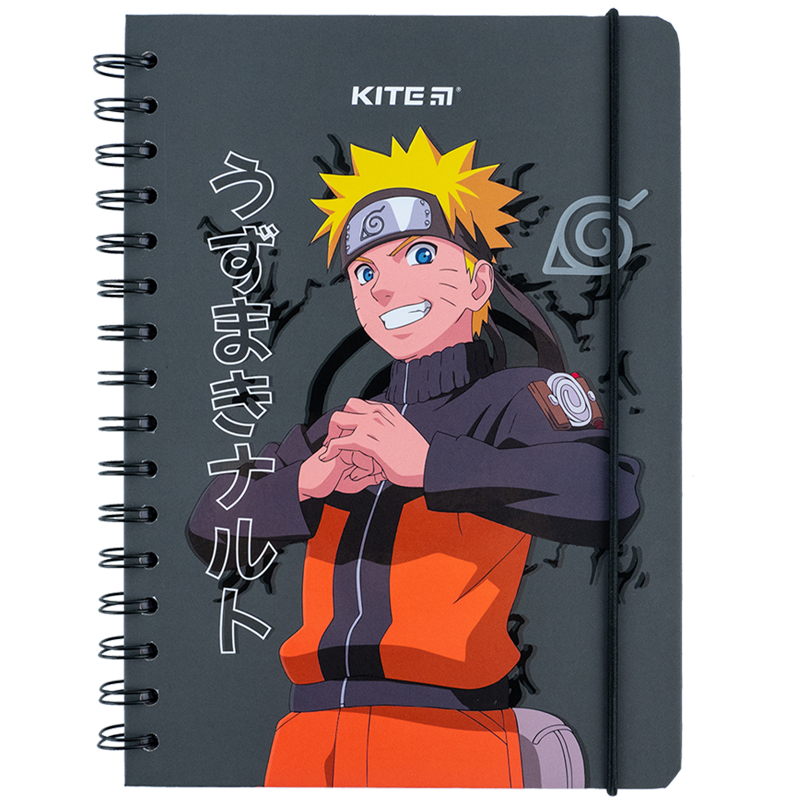 Блокнот на спіралі Naruto NR24-190, A5, 80 аркушів, клітинка