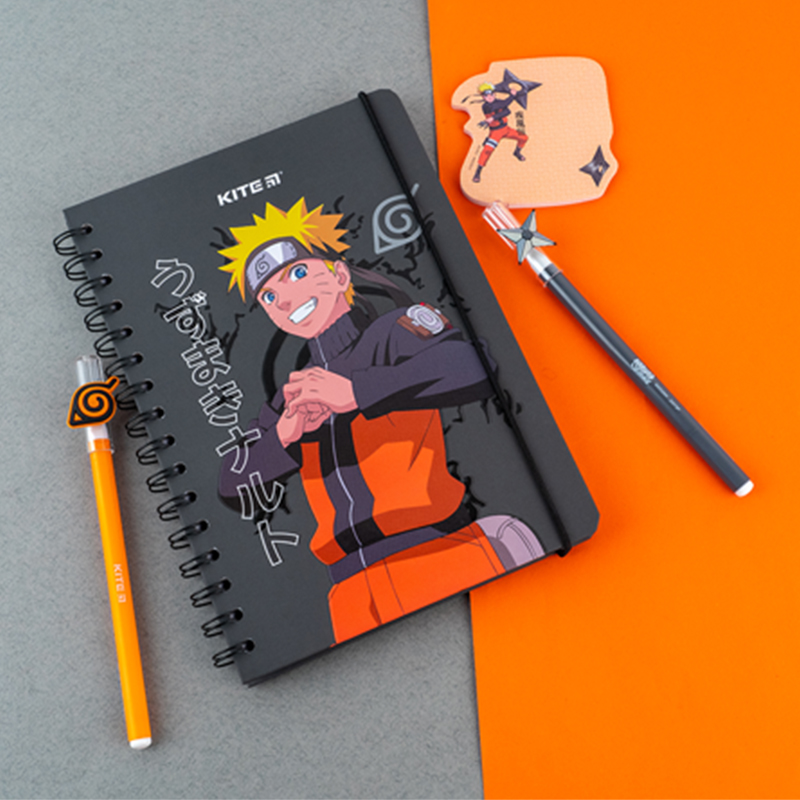 Блокнот на спіралі Naruto NR24-190, A5, 80 аркушів, клітинка. Фото 4