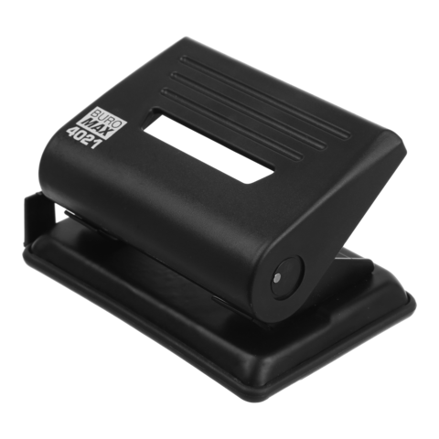 Діркопробивач Buromax пластиковий до 12 аркушів, чорний  BM.4021-01