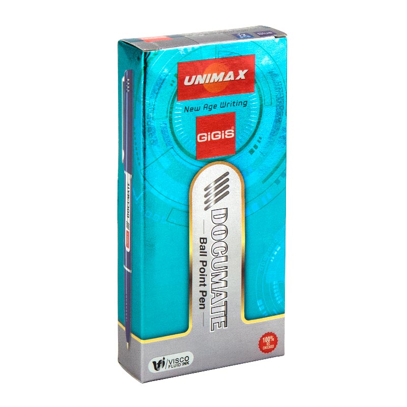 Ручка кулькова Unimax Documate, синя UX-120-02. Фото 3