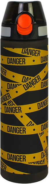 Пляшка для води CoolForSchool Danger 750 мл, чорна CF61312