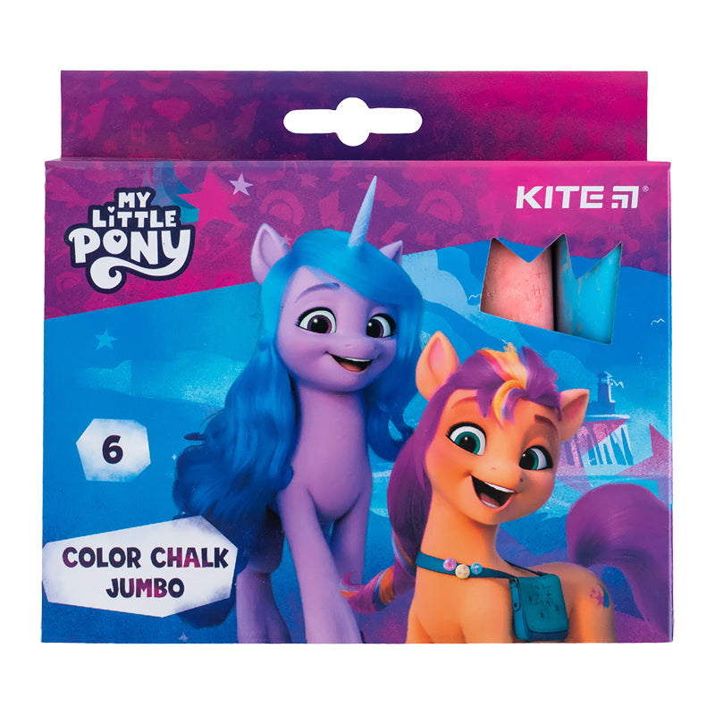 Крейда кольорова Kite Jumbo My Little Pony 6 кольорів  LP24-073