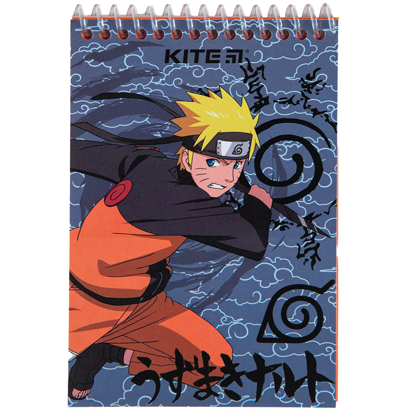 Блокнот на спіралі Kite Naruto NR23-196-2, А6, 48 аркушів, нелінований