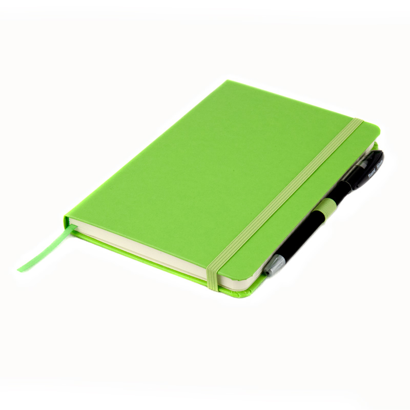 Книга записна Axent Partner 8201-04-A, A5-, 125x195 мм, 96 аркушів, клітинка, тверда обкладинка, салатова. Фото 8