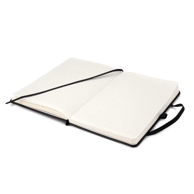 Книга записна Axent Partner Lux 8202-01-A, A5-, 125x195 мм, 96 аркушів, клітинка, тверда обкладинка, чорна. Фото 7