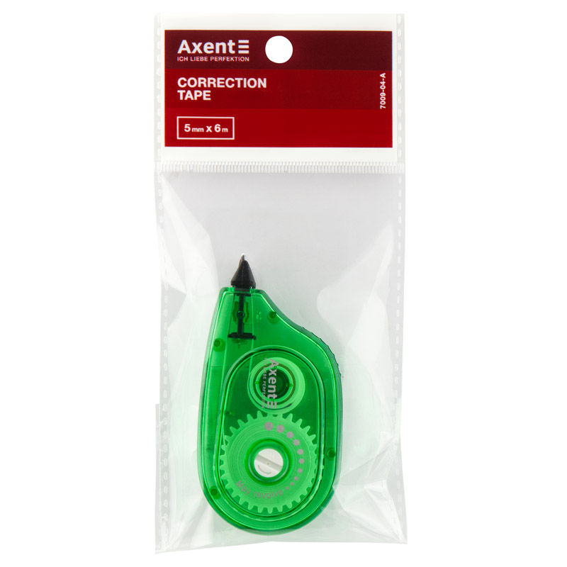 Стрічка корегуюча Axent 7009-04-A, 5 мм х 6 м, зелена. Фото 2