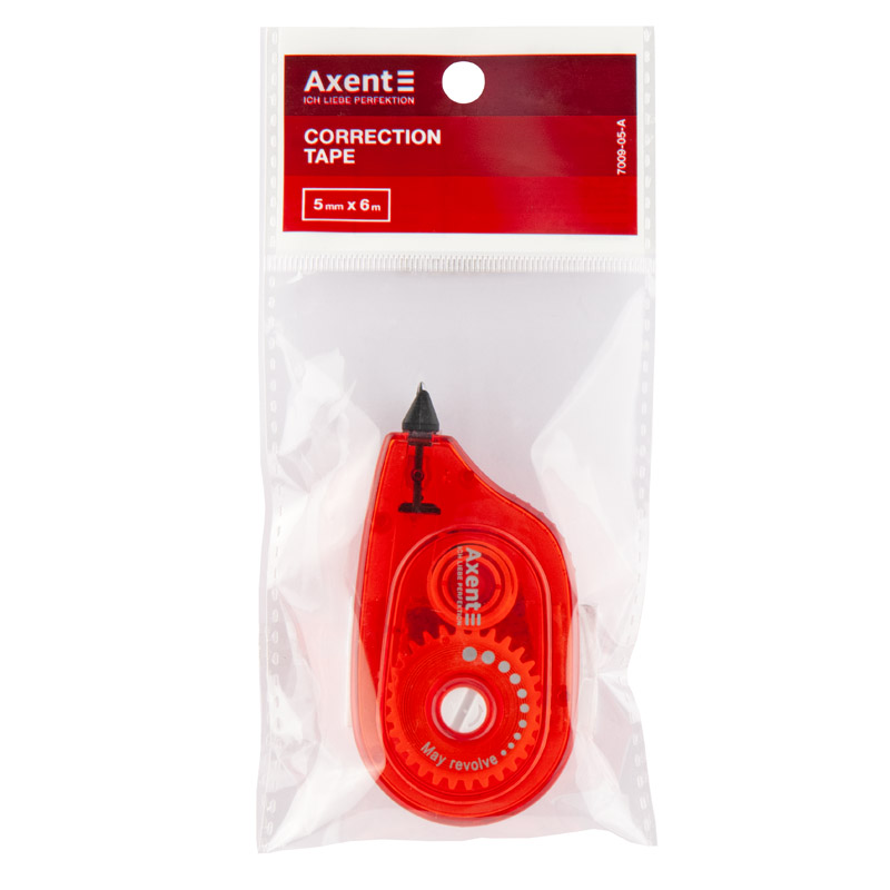 Стрічка корегуюча Axent 7009-05-A, 5 мм х 6 м, бордова. Фото 2