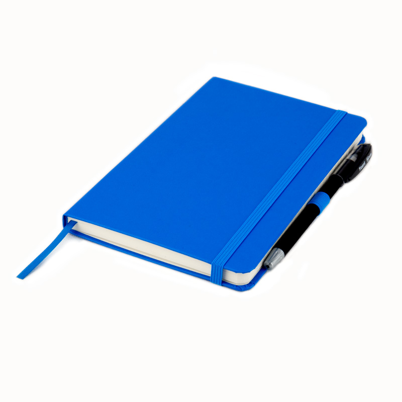Книга записна Axent Partner 8201-07-A, A5-, 125x195 мм, 96 аркушів, клітинка, тверда обкладинка, блакитна. Фото 8