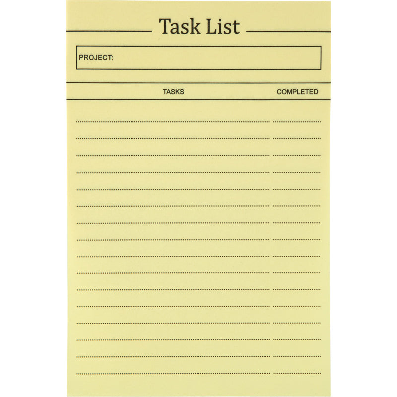 Блок паперу з клейким шаром Axent 100x150 мм, 100 аркушів, Task list жовтий  2480-01-A. Фото 2