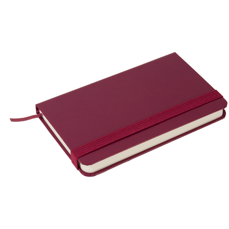 Книга записна Axent Partner 8301-46-A, A6-, 90x150 мм, 96 аркушів, клітинка, тверда обкладинка, винна. Фото 4