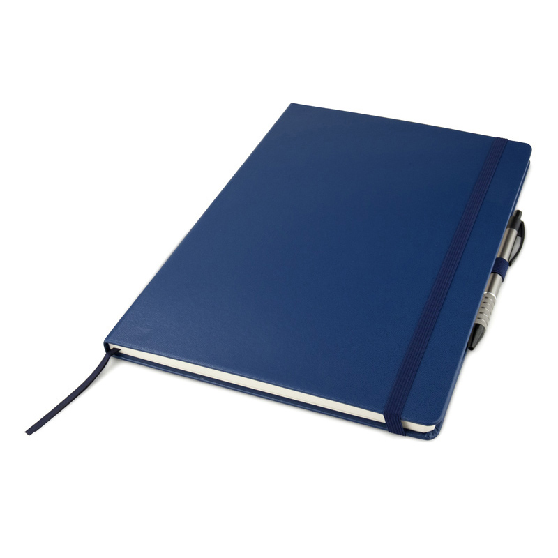 Книга записна Axent Partner Grand 8303-02-A, A4, 210x295 мм, 100 аркушів, крапка, тверда обкладинка, темно-синя. Фото 7