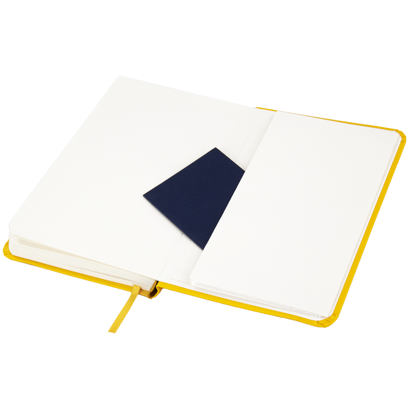 Книга записна Axent Partner 8301-08-A, A6-, 95x140 мм, 96 аркушів, клітинка, тверда обкладинка, жовта. Фото 3