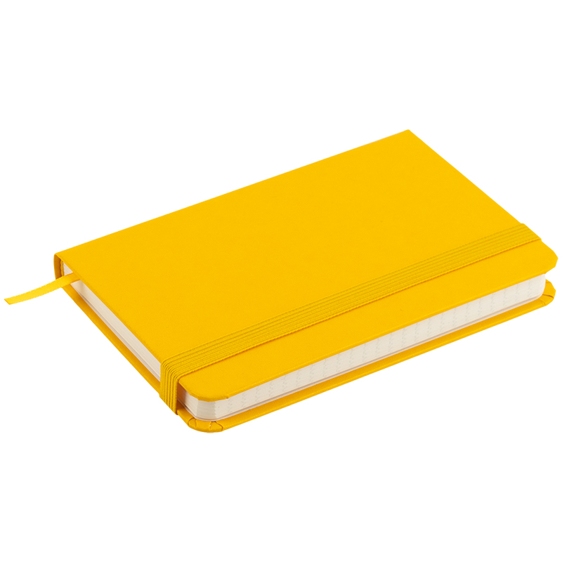 Книга записна Axent Partner 8301-08-A, A6-, 95x140 мм, 96 аркушів, клітинка, тверда обкладинка, жовта. Фото 4