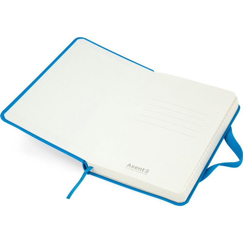 Книга записна Axent Partner 8301-07-A, A6-, 95x140 мм, 96 аркушів, клітинка, тверда обкладинка, блакитна. Фото 4