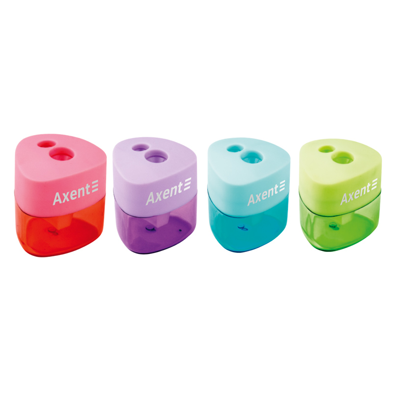 Точилка для олівців з контейнером Axent Pastel soft 1157-A асорті (12 шт)