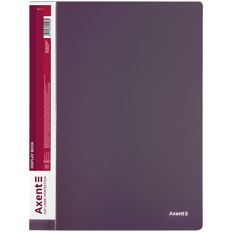 Дисплей-книга Axent 1060-11-A, A4, 60 файлів, сливова