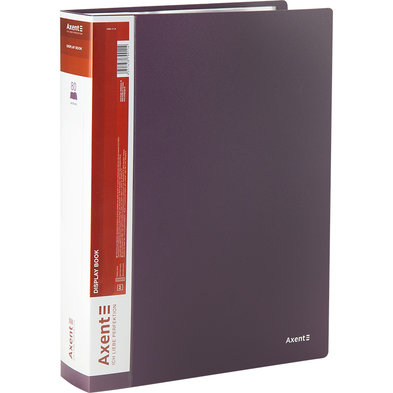 Дисплей-книга Axent 1280-11-A, A4, 80 файлів, сливова. Фото 3