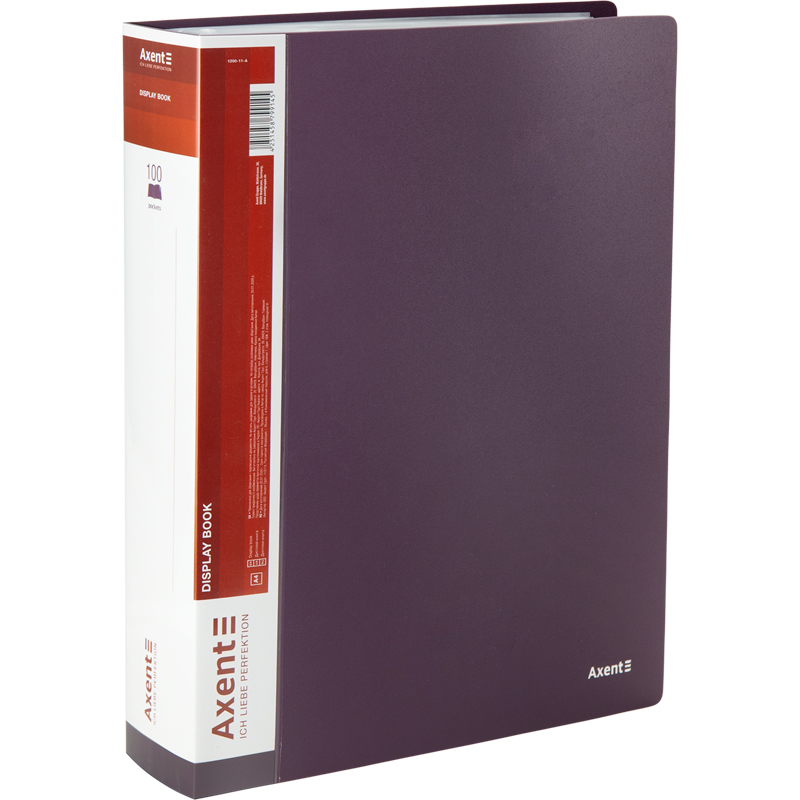 Дисплей-книга Axent 1200-11-A, A4, 100 файлів, сливова. Фото 3