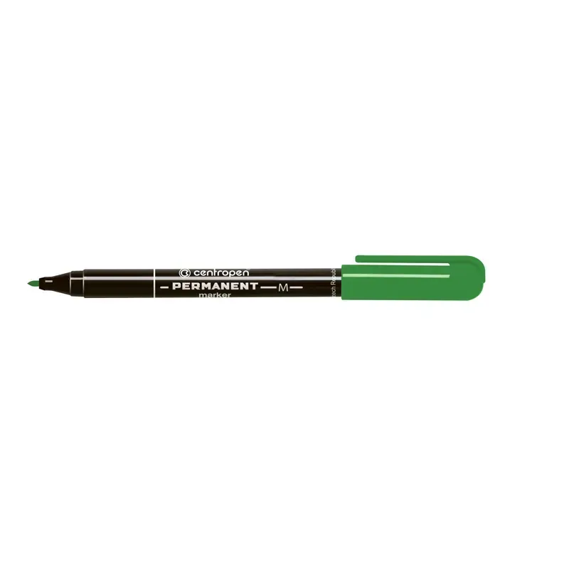 Маркер Centropen Permanent 1 мм зелений 2846/04
