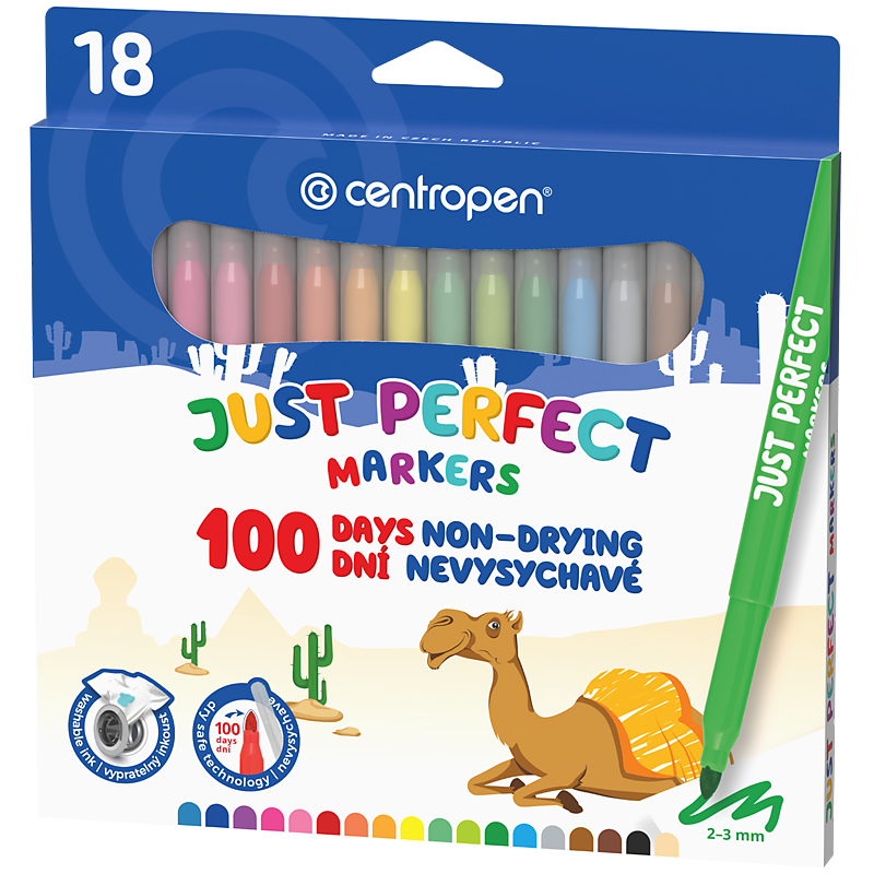Фломастери Centropen Just Perfect набір 18 шт 2510/18