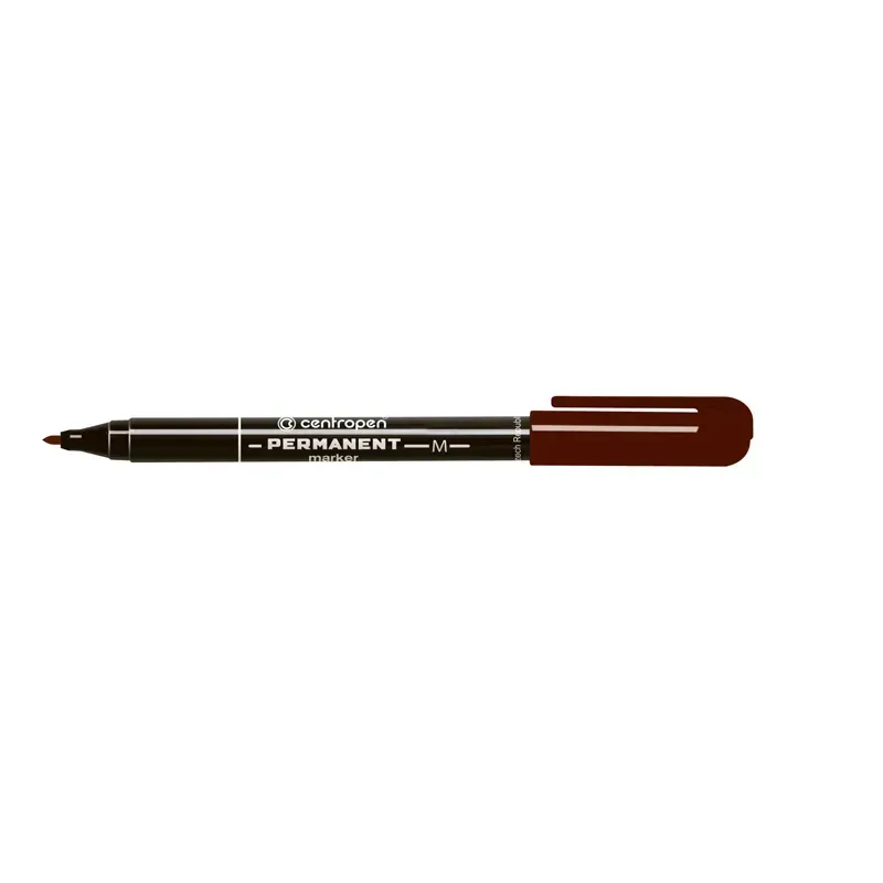 Маркер Centropen Permanent 1 мм коричневий 2846/07