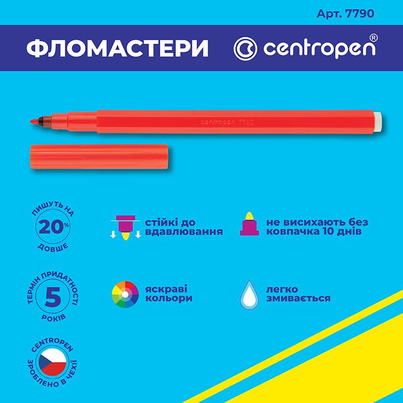 Фломастери Cenropen набір 12 шт 7790/12 ТП. Фото 3