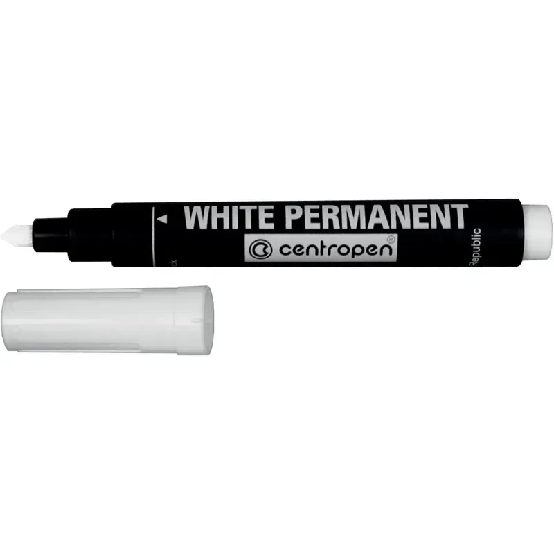 Маркер Centropen Permanent White 2.5 мм білий 8586/11