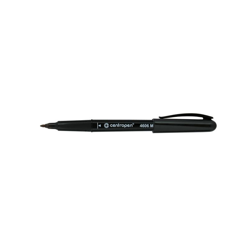 Маркер Centropen CD-Pen ergoline, 1 мм чорний 4606/01