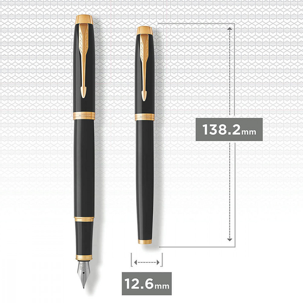 Набір Parker IM Black позолота перо+кулькова в подарунковій упаковці 22 092b19. Фото 5