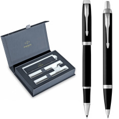 Набір Parker IM Matte Black хром ролер+кулькова в подарунковій упаковці 26 182b24. Фото 2