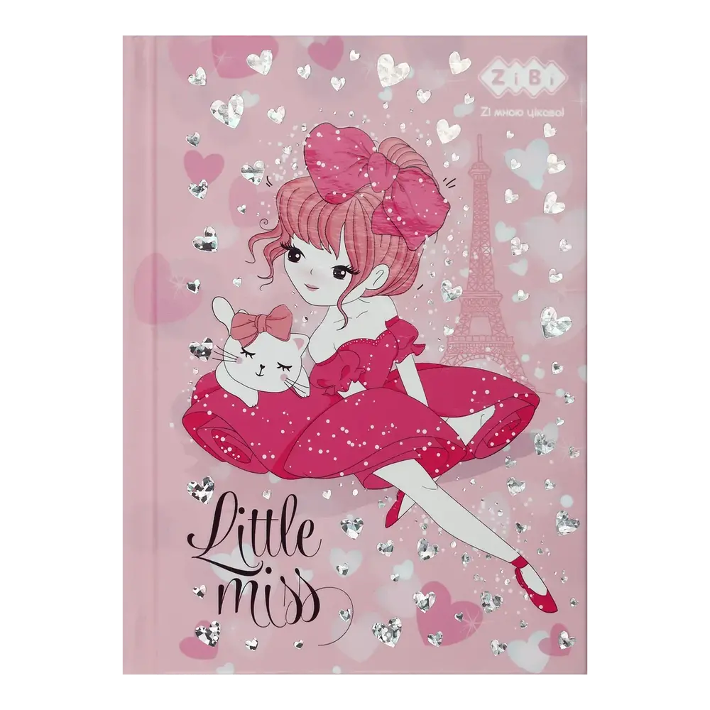 Блокнот Zibi LITTLE MISS А6 64 аркуши в клітинку, рожевий ZB.12714-10