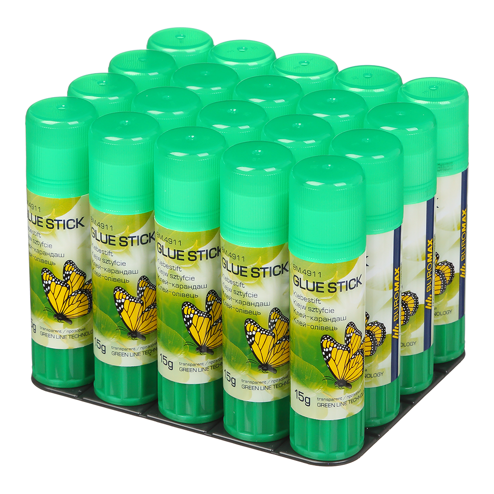 Клей-олівець PVP Buromax Eco-Line 15г. Фото 2