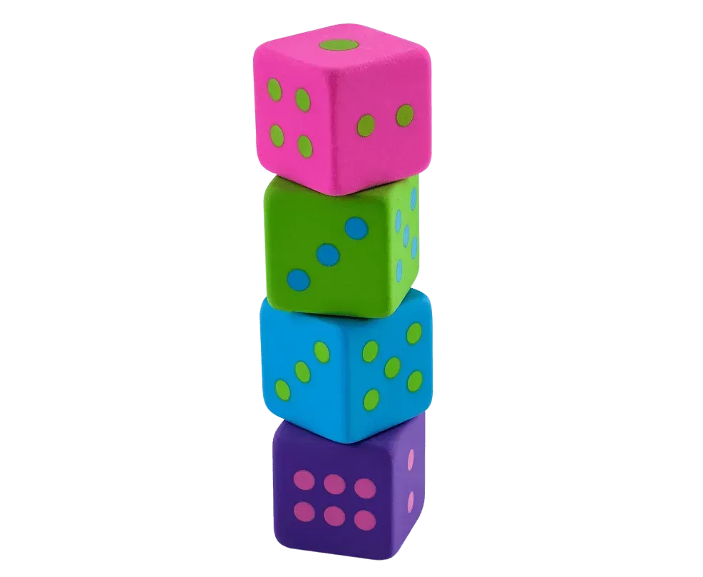 Гумка ZiBi Кубік 20x20x20 мм KIDS Line ZB.5460 (24 шт). Фото 3