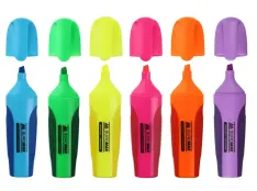 Набір із 6-ти текстових маркерів Buromax Neon 2-4 мм BM.8904-94. Фото 2