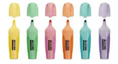 Набір із 6-ти текстових маркерів Buromax Pastel 2-4 мм BM.8905-96. Фото 3