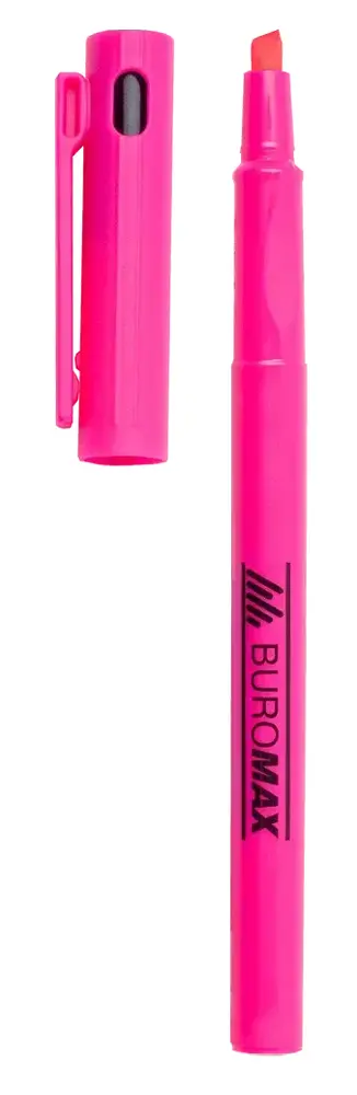 Текстовий маркер Buromax Neon Slim 1-4 мм рожевий BM.8907-10