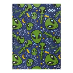 Блокнот Zibi UFO А6 64 аркуши в клітинку, синій ZB.12720-02