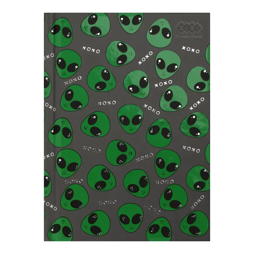 Блокнот Zibi UFO А6 64 аркуши в клітинку, сірий ZB.12720-09