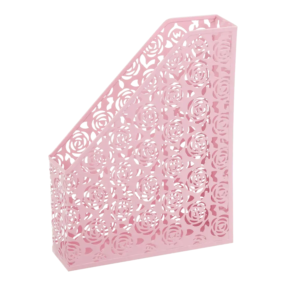 Лоток для паперів металевий вертикальний Buromax Rose рожевий BM.6261-10 