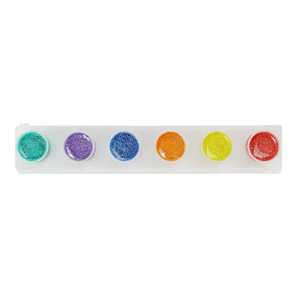 Фарби гуашеві Zibi KIDS Line 6х20 мл GLITTER ZB.6691. Фото 3