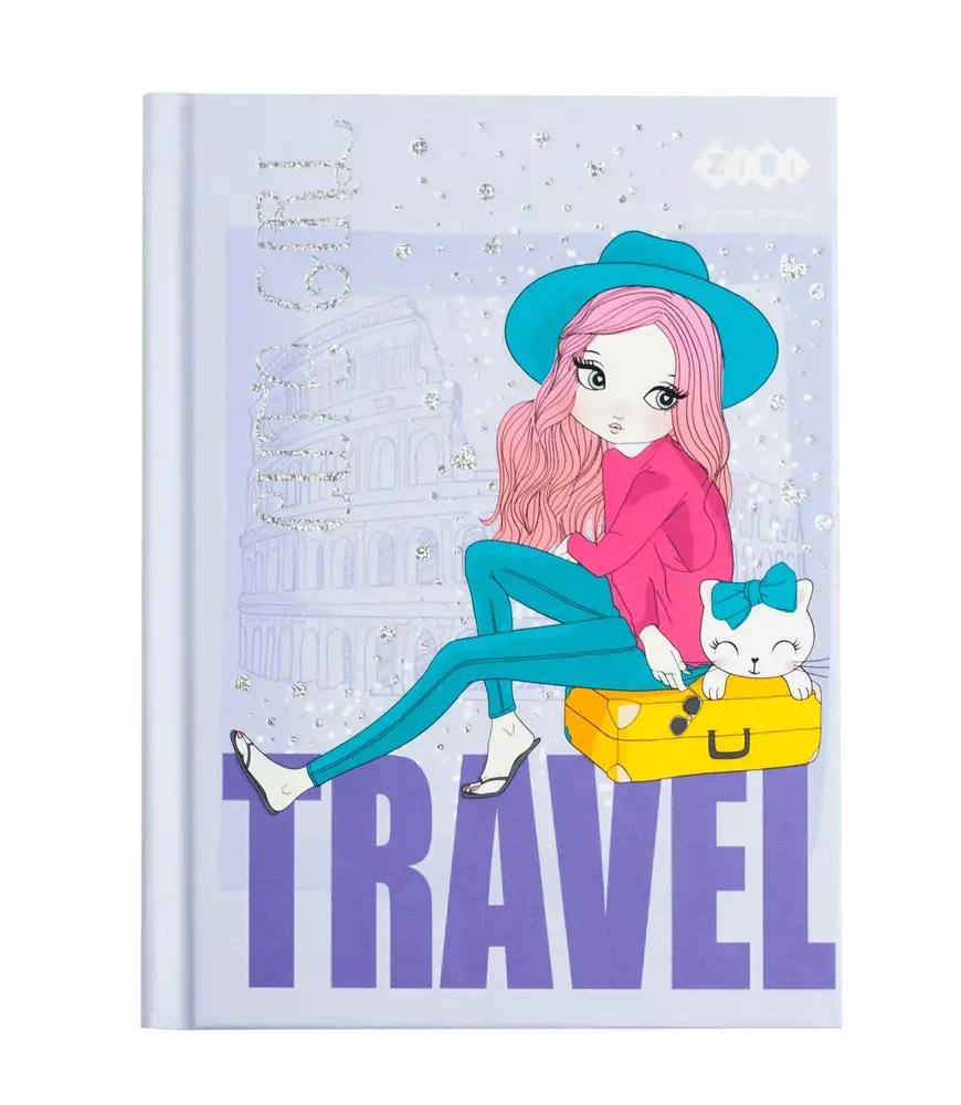 Блокнот Zibi CUTE GIRL А6 64 аркуши в клітинку, фіолетовий ZB.12715-07