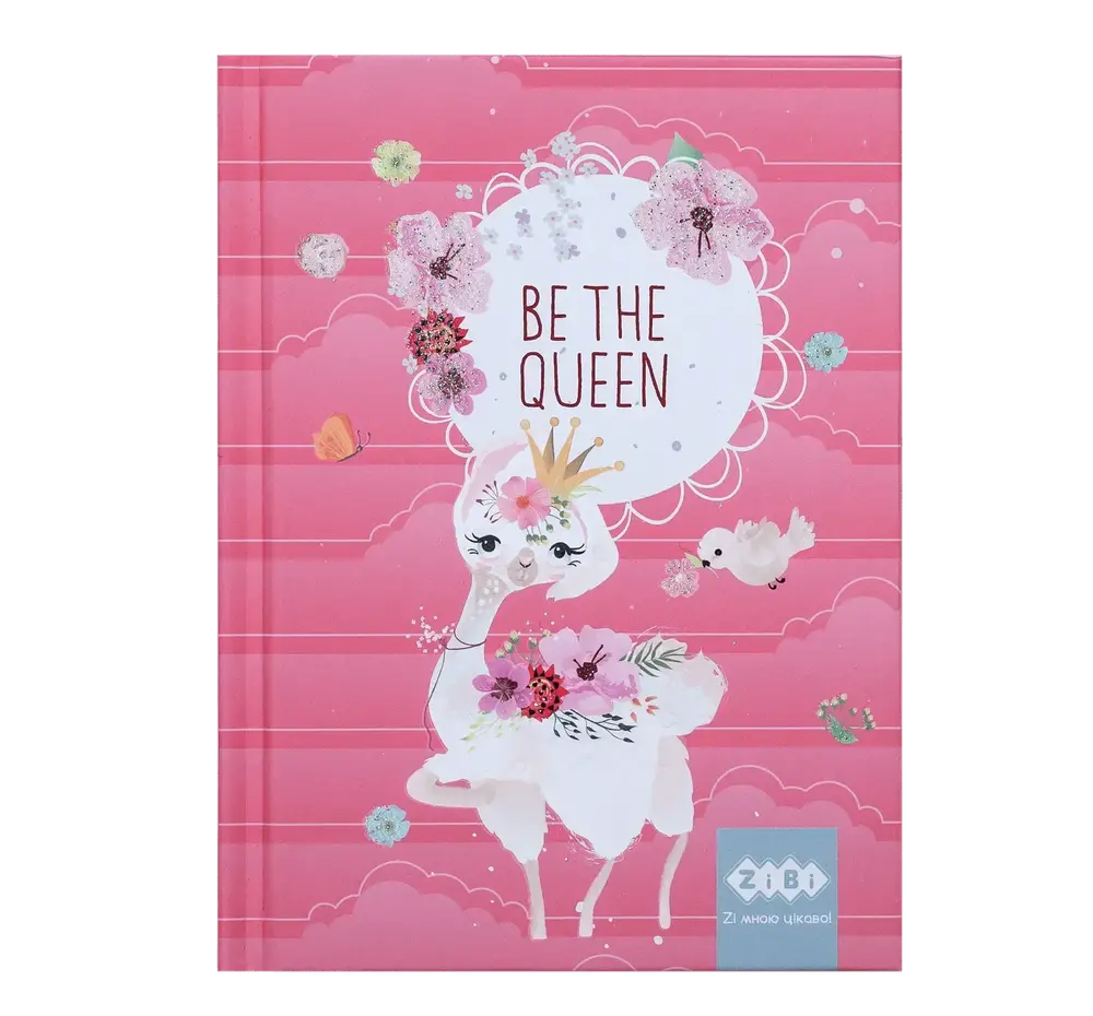 Блокнот Zibi BE THE QUEEN А6 64 аркуши в клітинку, кораловий ZB.12713-27