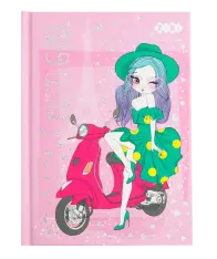 Блокнот Zibi CUTE GIRL А6 64 аркуши в клітинку, рожевий ZB.12715-10