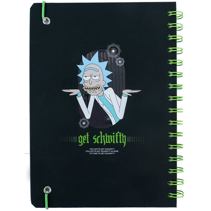 Блокнот на спіралі Rick and Morty RM24-190, A5, 80 аркушів, клітинка. Фото 3