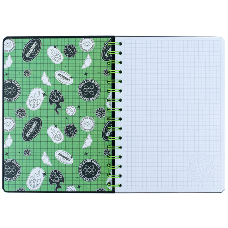 Блокнот на спіралі Rick and Morty RM24-190, A5, 80 аркушів, клітинка. Фото 2