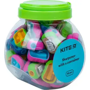 Точилка Kite з контейнером Joy в асортименті. Фото 2