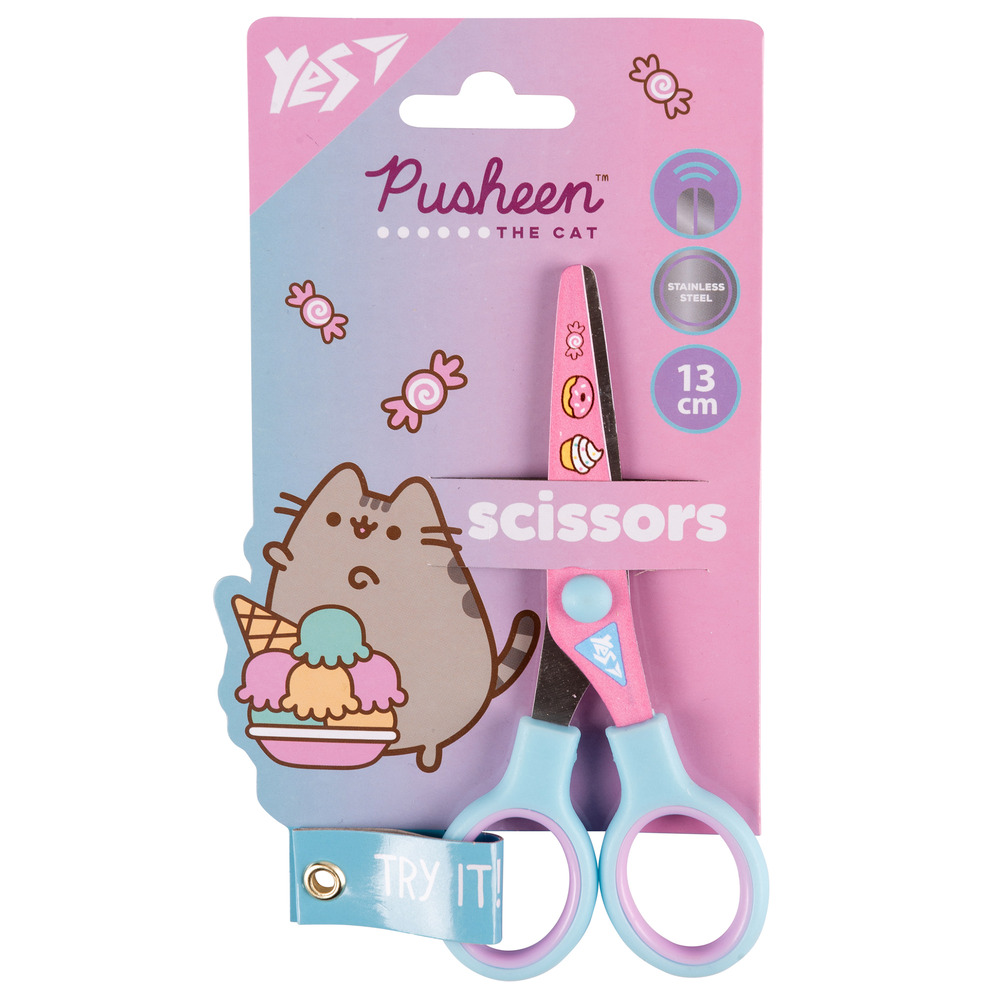 Ножиці Yes Pusheen 13 см з принтом на лезі 480437