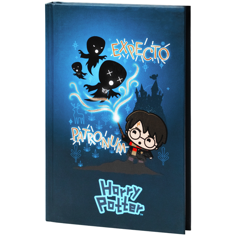 Книга записна Kite Harry Potter HP21-199-1, тверда обкладинка, А6, 80 аркушів, клітинка. Фото 2