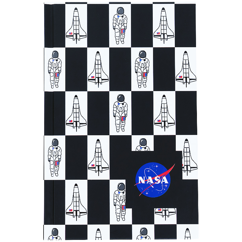 Книга записна Kite NASA NS21-199-1, тверда обкладинка, А6, 80 аркушів, клітинка