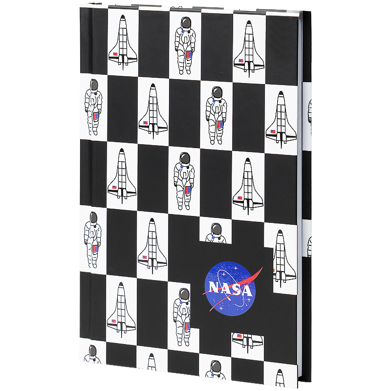 Книга записна Kite NASA NS21-199-1, тверда обкладинка, А6, 80 аркушів, клітинка. Фото 2